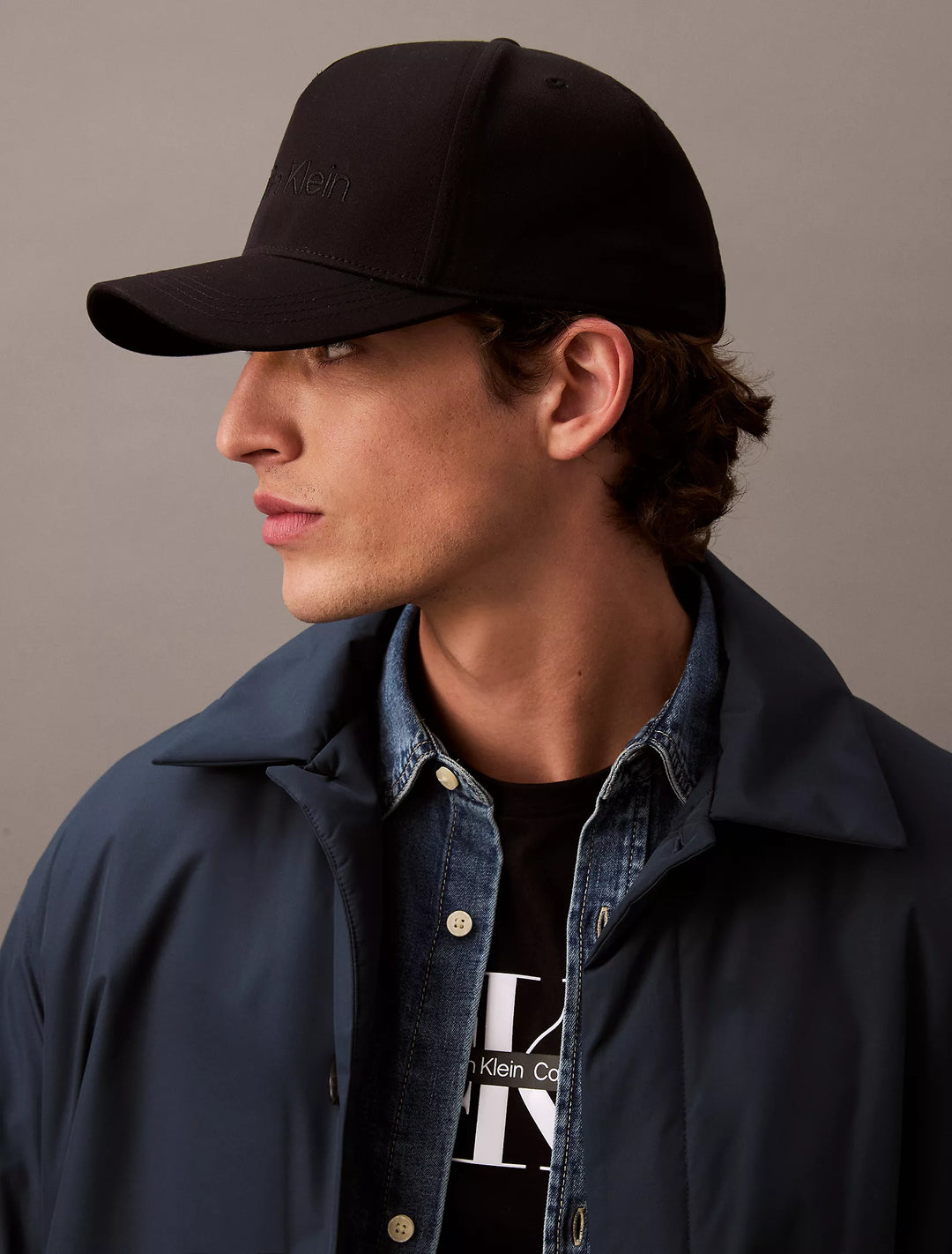 Calvin Klein Compact Monogram Logo Baseball Cap