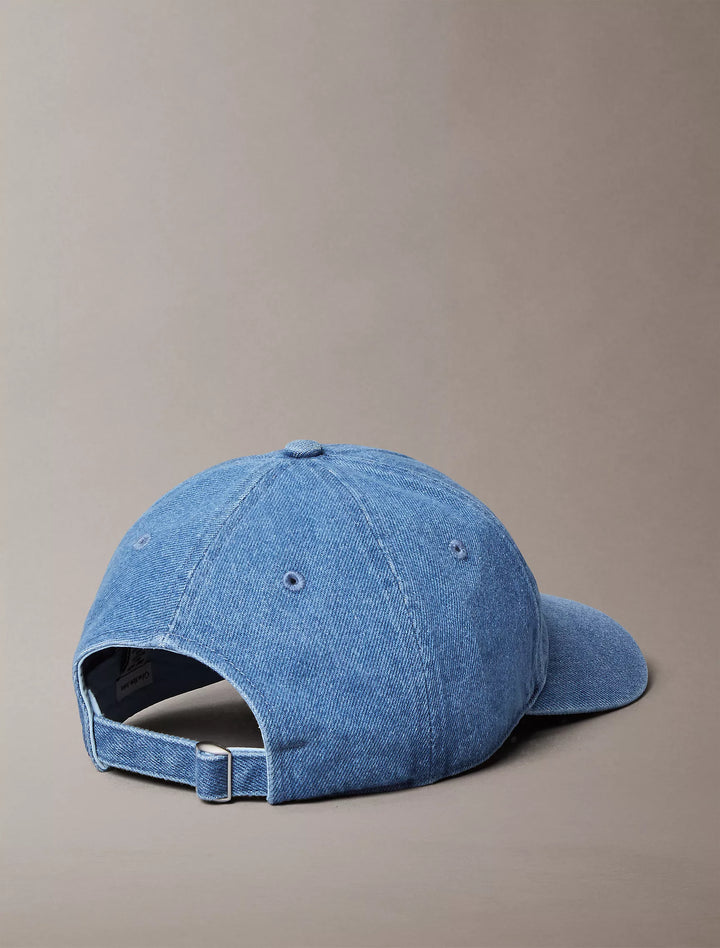Calvin Klein Washed Denim Embroidered Logo Baseball Cap