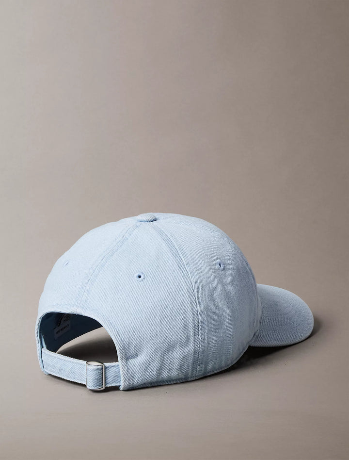 Calvin Klein Washed Denim Embroidered Logo Baseball Cap