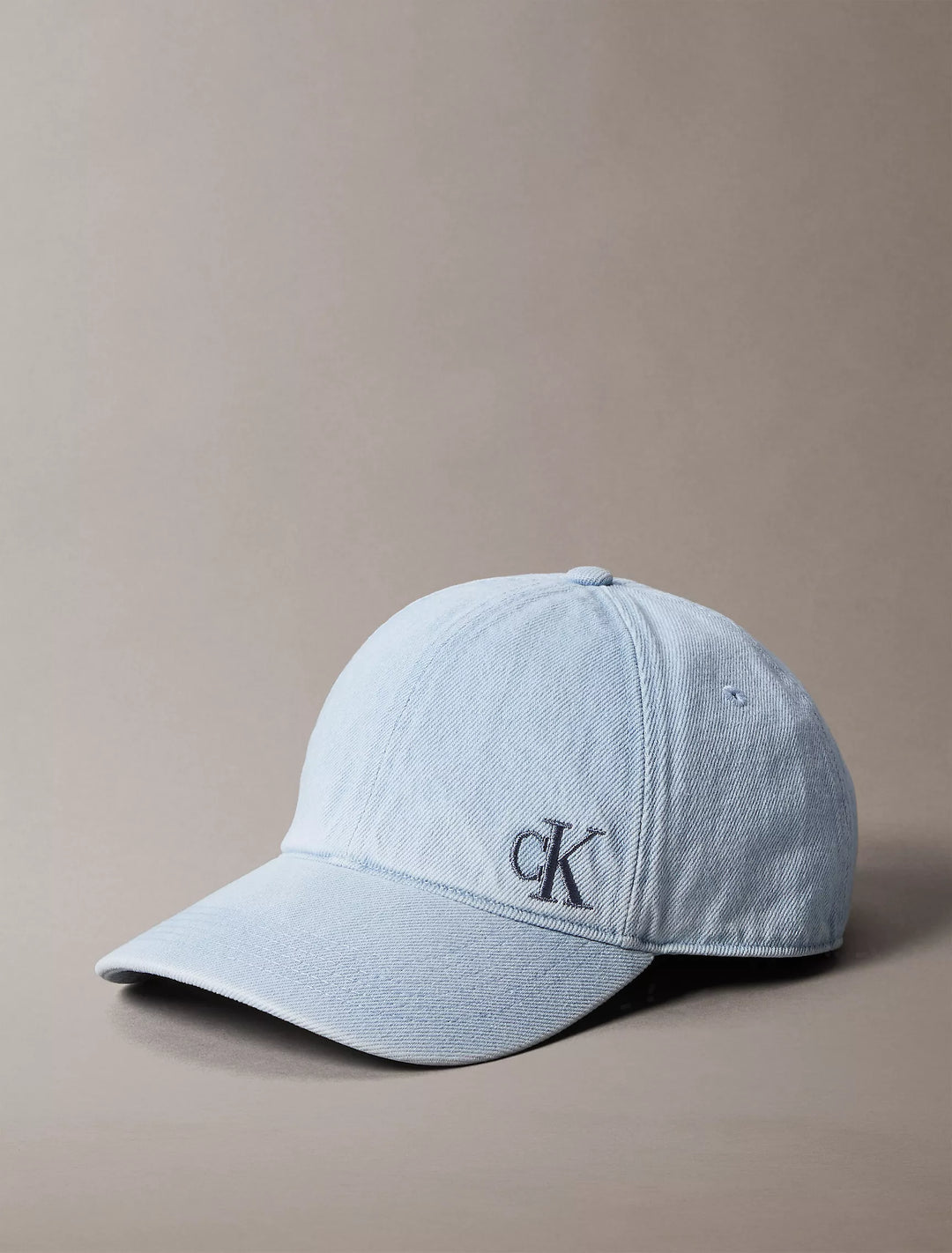 Calvin Klein Washed Denim Embroidered Logo Baseball Cap