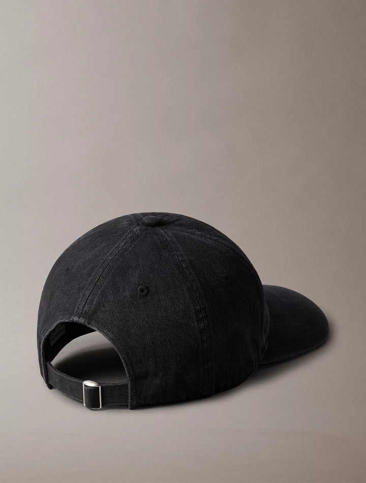 Calvin Klein Washed Denim Embroidered Logo Baseball Cap