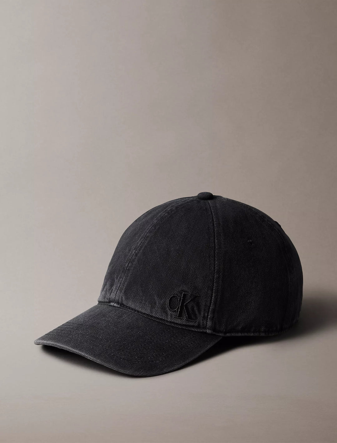 Calvin Klein Washed Denim Embroidered Logo Baseball Cap