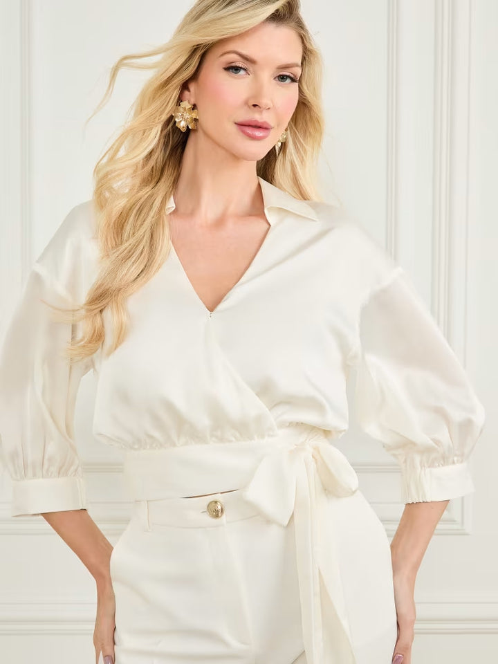 Guess Daisy Wrap Top