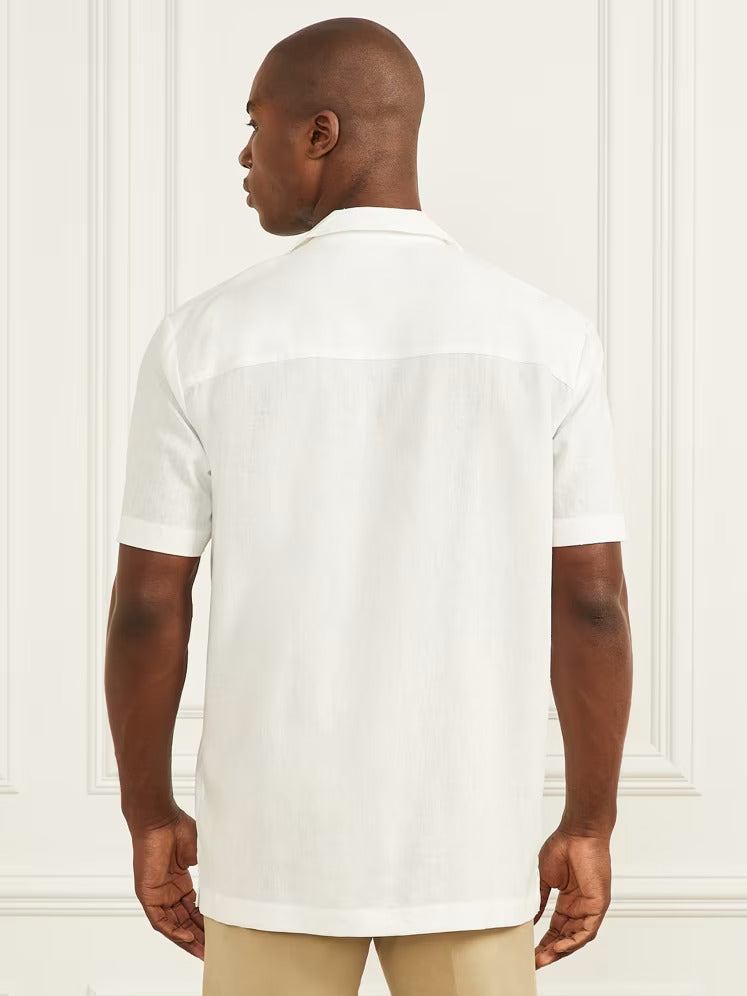 Guess Eco Billy Embroidered Bowling Shirt