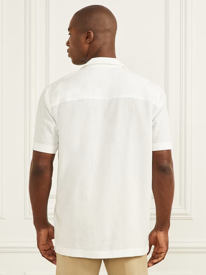 Guess Eco Billy Embroidered Bowling Shirt
