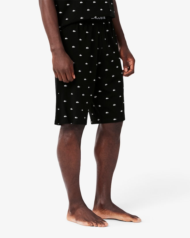 Lacoste Men's Printed Cotton Pajama Set