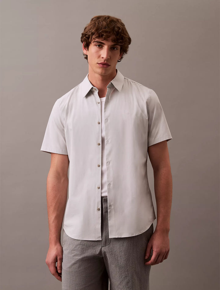 Calvin Klein Cotton Stretch Slim Button-Down Shirt
