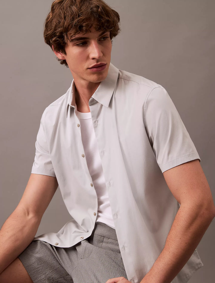Calvin Klein Cotton Stretch Slim Button-Down Shirt