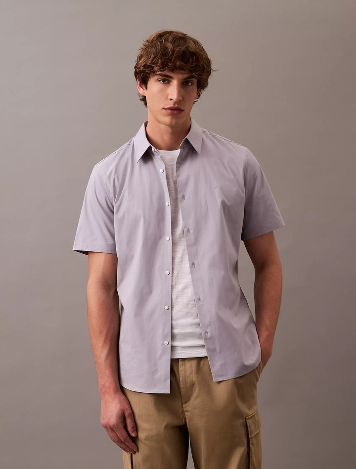 Calvin Klein Cotton Stretch Slim Button-Down Shirt