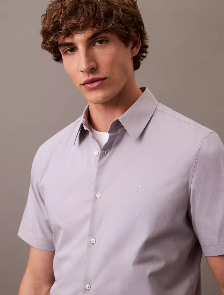 Calvin Klein Cotton Stretch Slim Button-Down Shirt