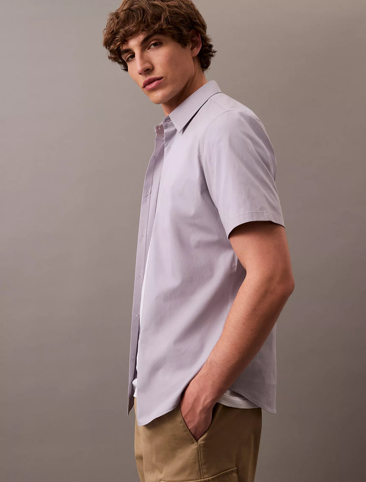 Calvin Klein Cotton Stretch Slim Button-Down Shirt