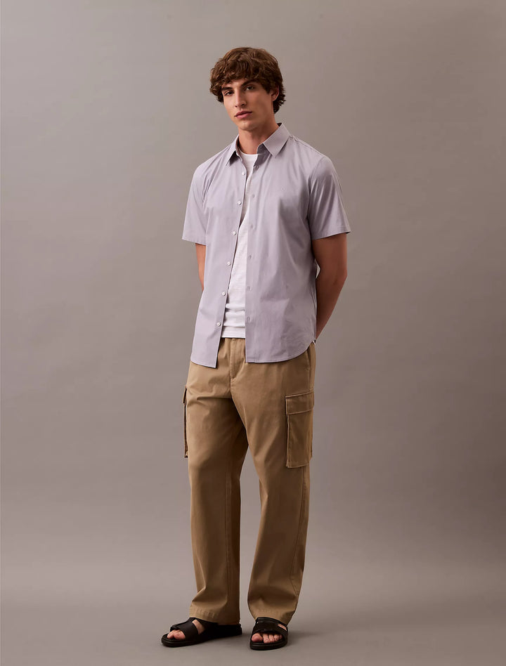 Calvin Klein Cotton Stretch Slim Button-Down Shirt