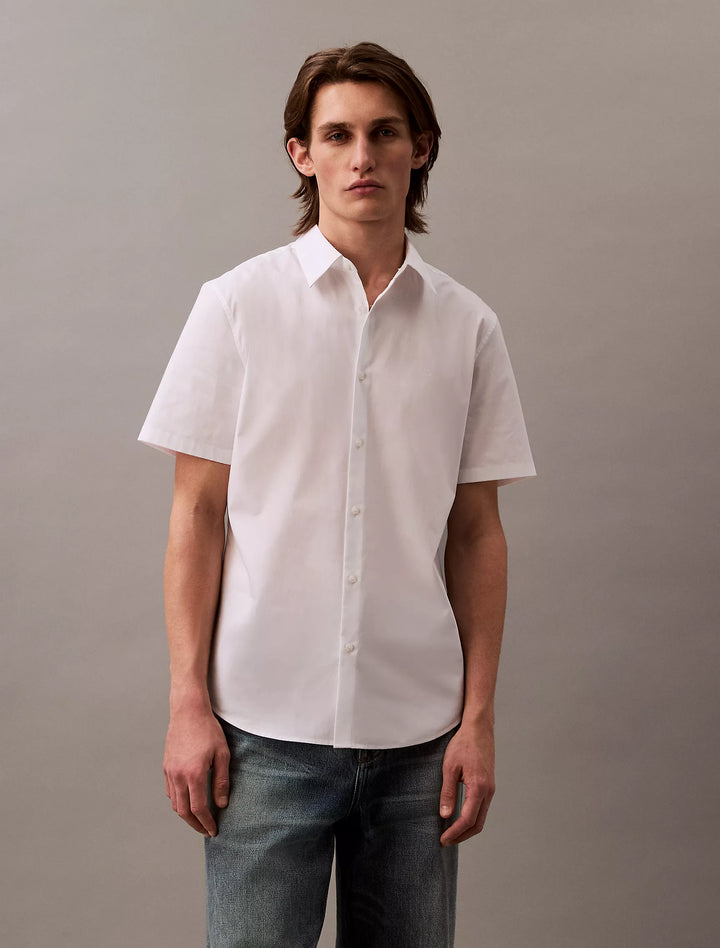 Calvin Klein Cotton Stretch Slim Button-Down Shirt