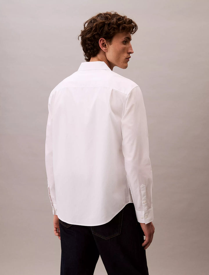 Calvin Klein Cotton Poplin Relaxed Button-Down Shirt