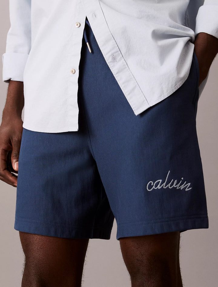 Calvin Klein Embroidered Logo French Terry Shorts