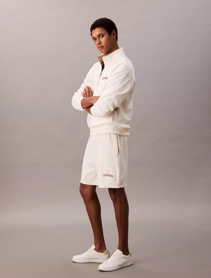 Calvin Klein Embroidered Logo French Terry Shorts