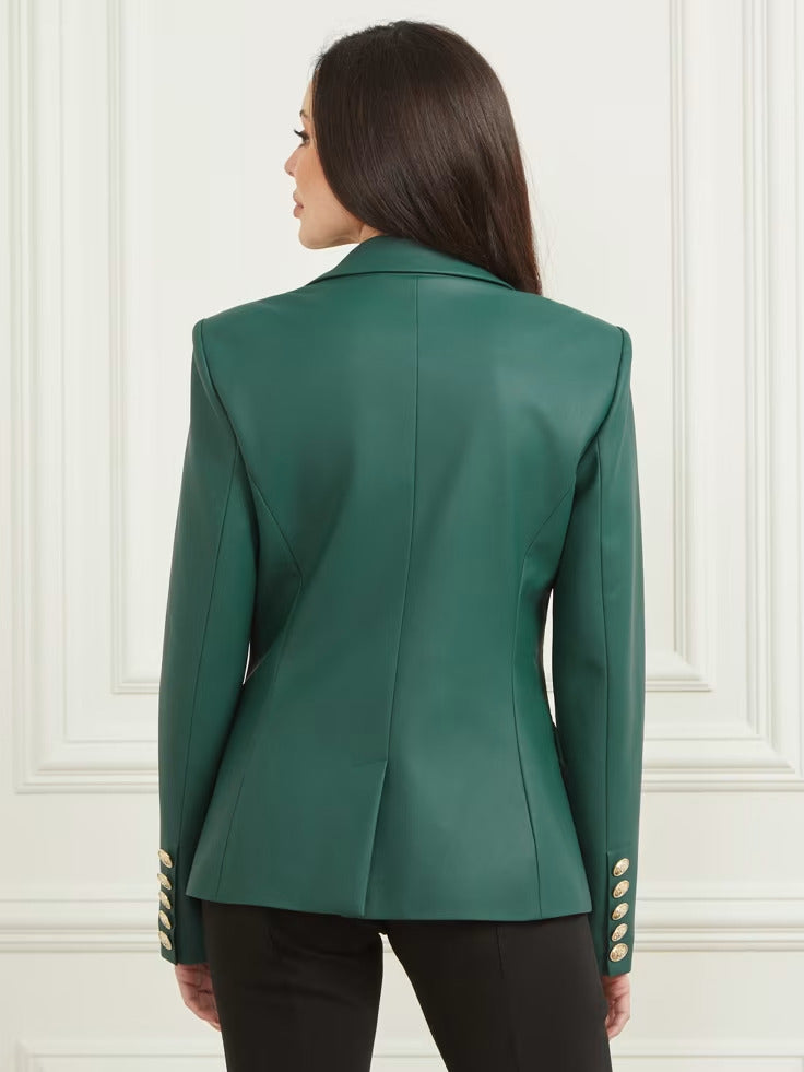 Guess Pamela Faux-Leather Blazer