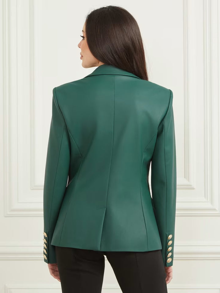 Guess Pamela Faux-Leather Blazer