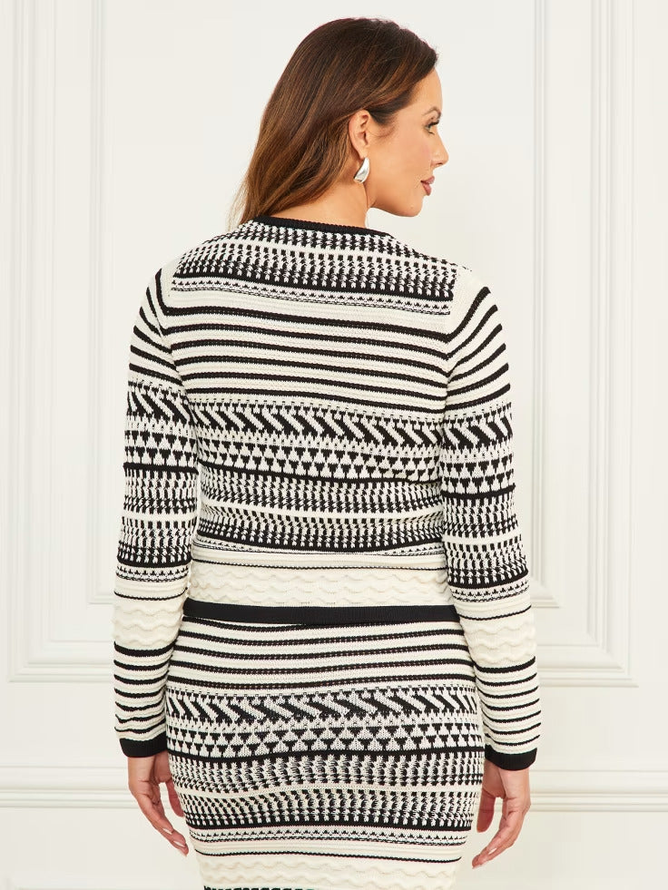 Guess Arianna Stitched Cardigan Sweater
