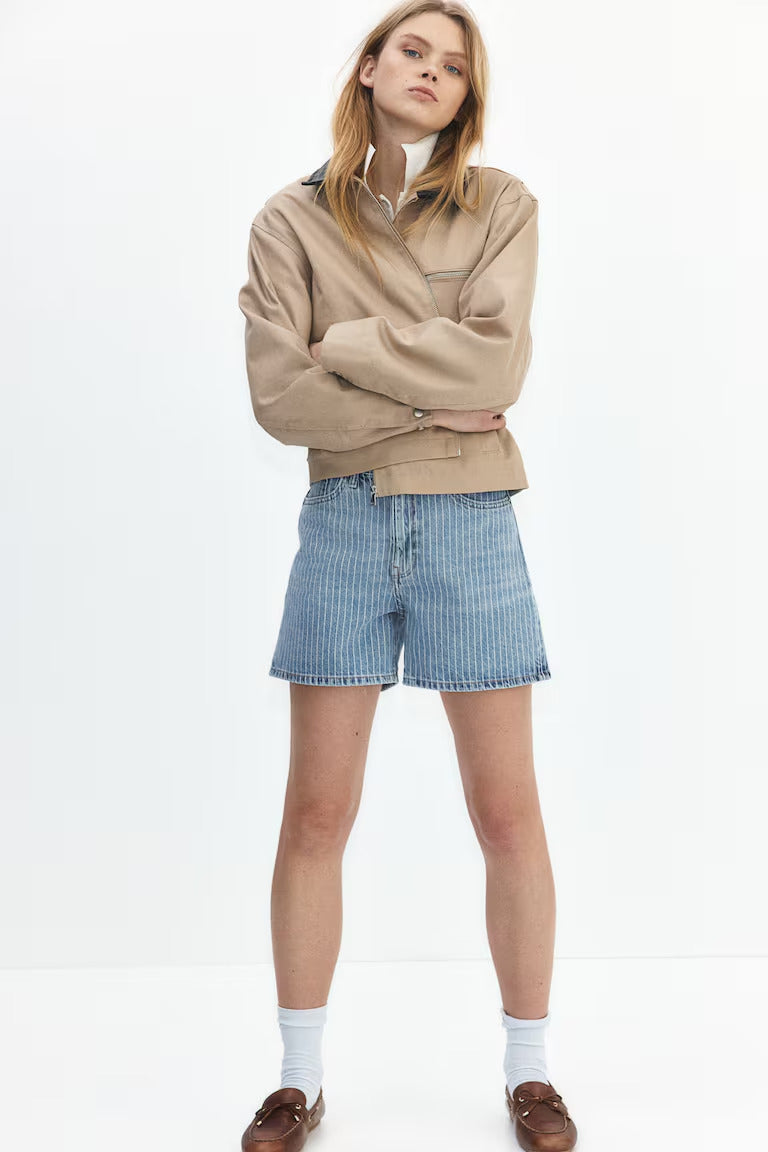 H&M HIGH DENIM SHORTS