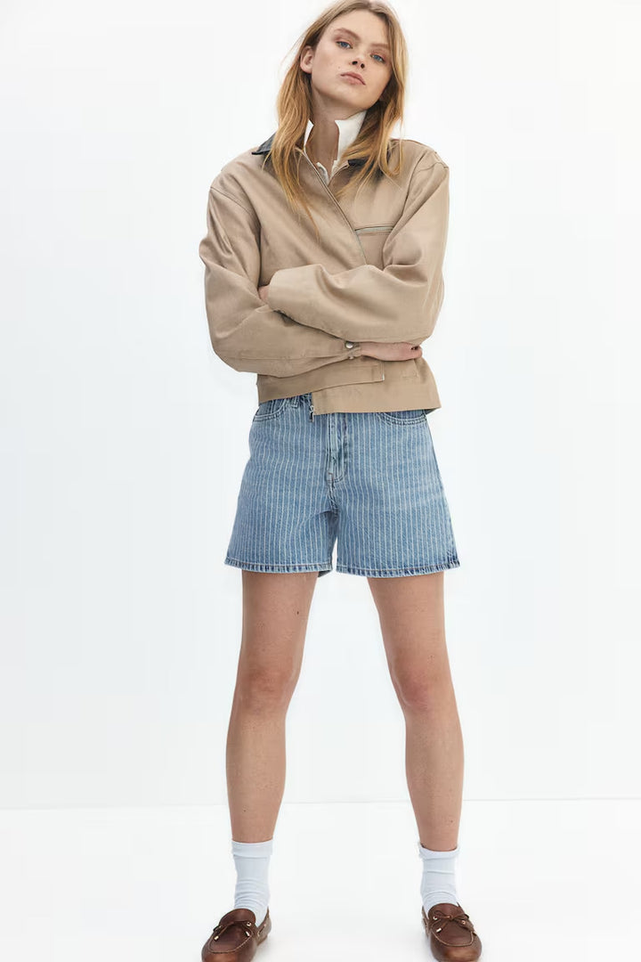 H&M HIGH DENIM SHORTS