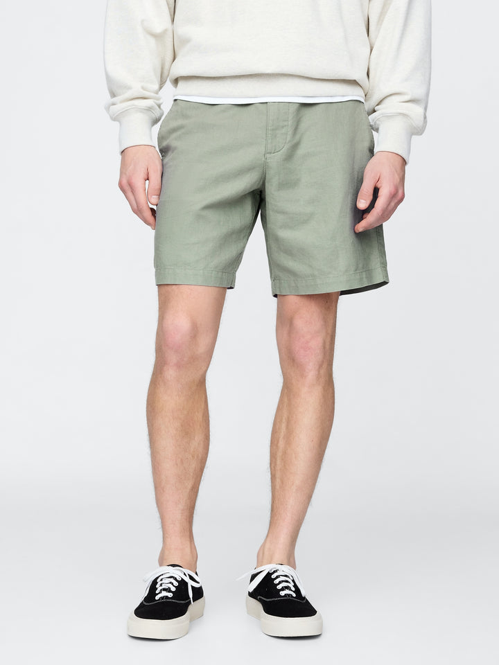 Gap 8" Linen-Cotton Shorts