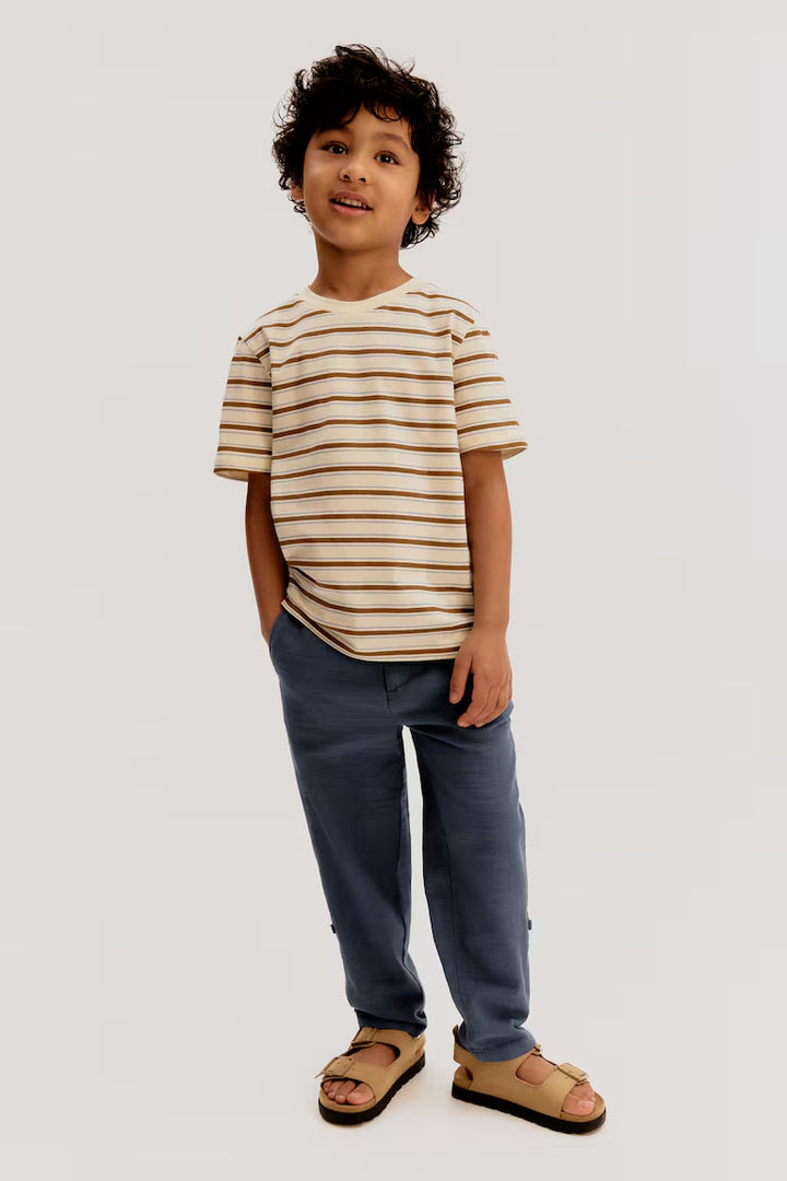 H&M COTTON ROLL-UP CHINOS