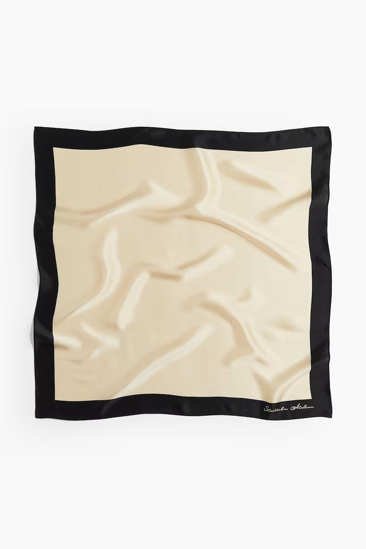 H&M PRINTED SILK SCARF