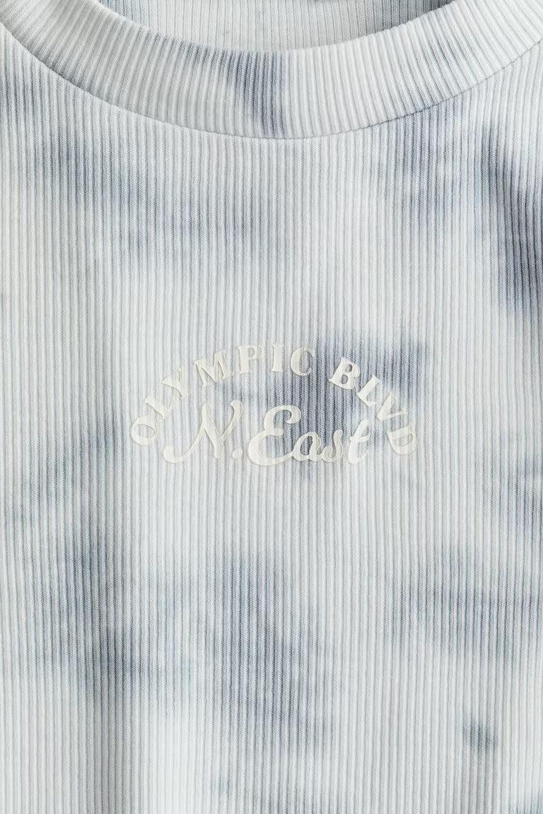 H&M RIBBED COTTON TOP