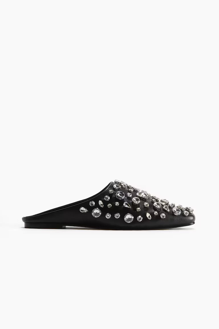 H&M EMBELLISHED MULES