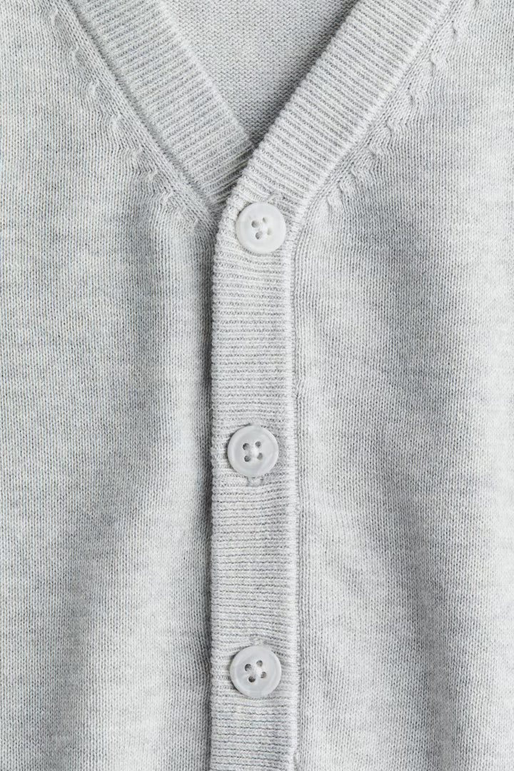 H&M FINE-KNIT COTTON CARDIGAN