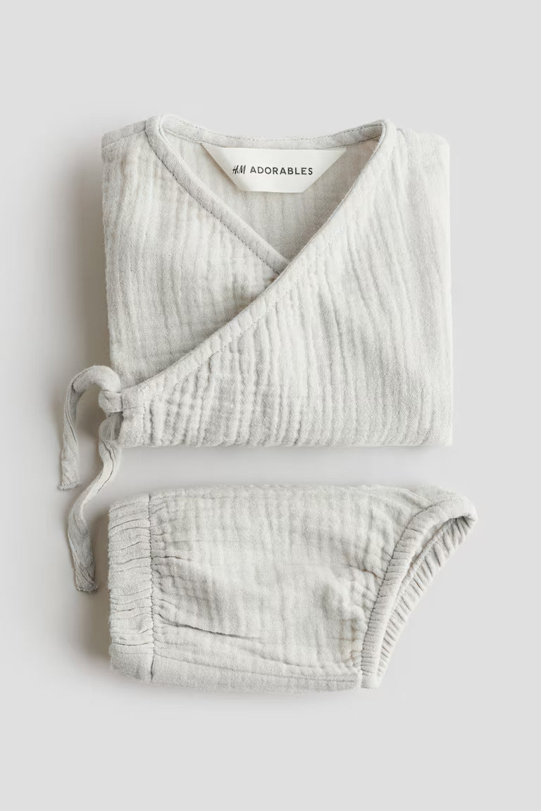 H&M 2-PIECE COTTON MUSLIN SET