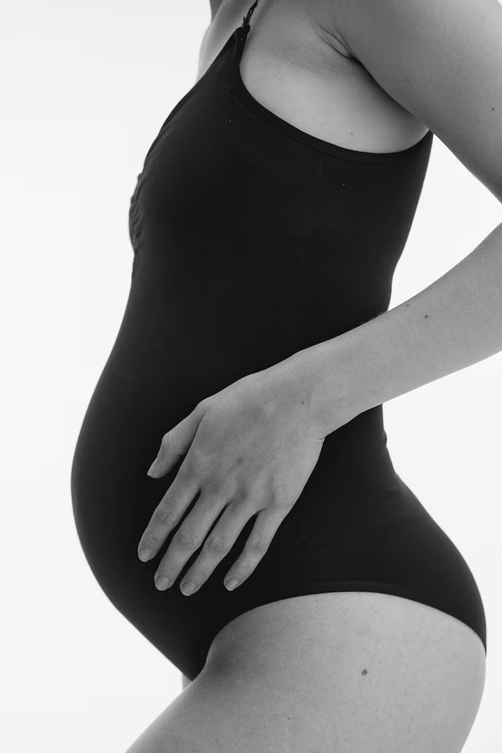 H&M MAMA SEAMLESS COTTON-BLEND NURSING BODYSUIT