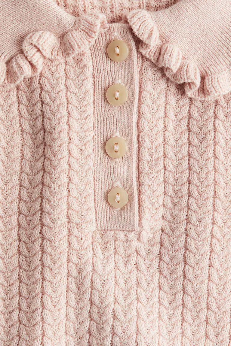 H&M CABLE-KNIT COTTON TOP