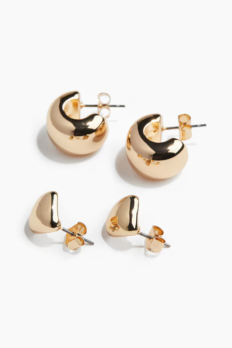 H&M 2 PAIRS EARRINGS