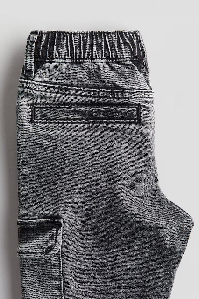 H&M MOTIF-DETAIL CARGO PANTS