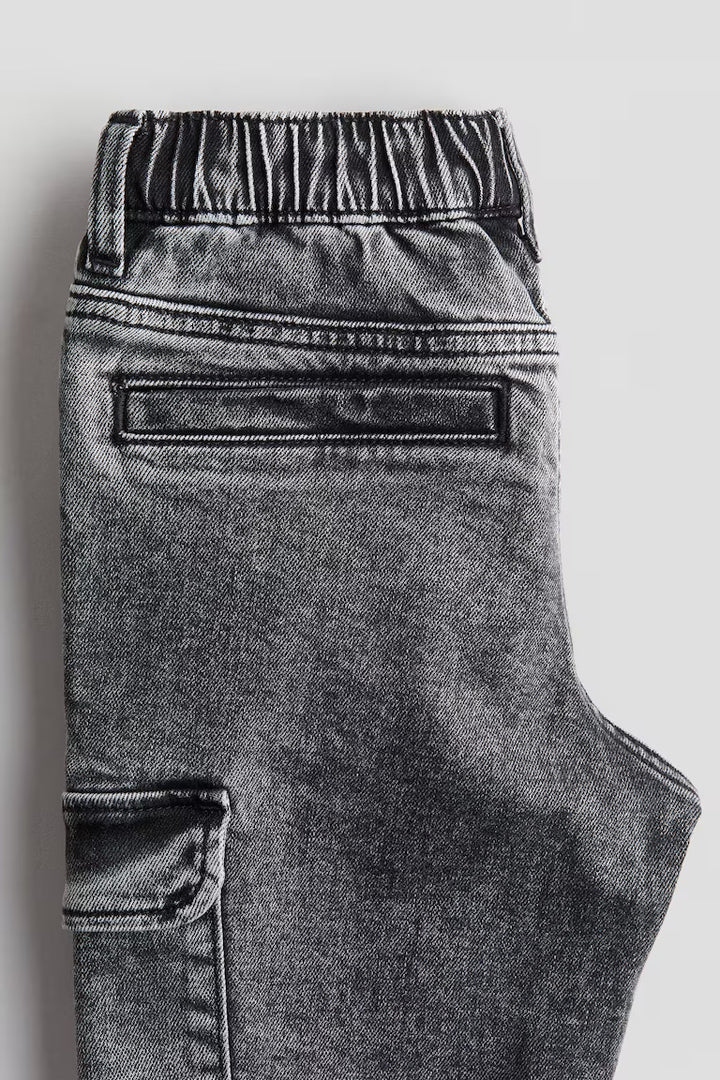 H&M MOTIF-DETAIL CARGO PANTS