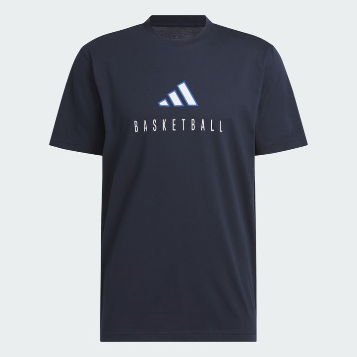 Adidas Worldwide Hoops Logo Performance Graphic Tee