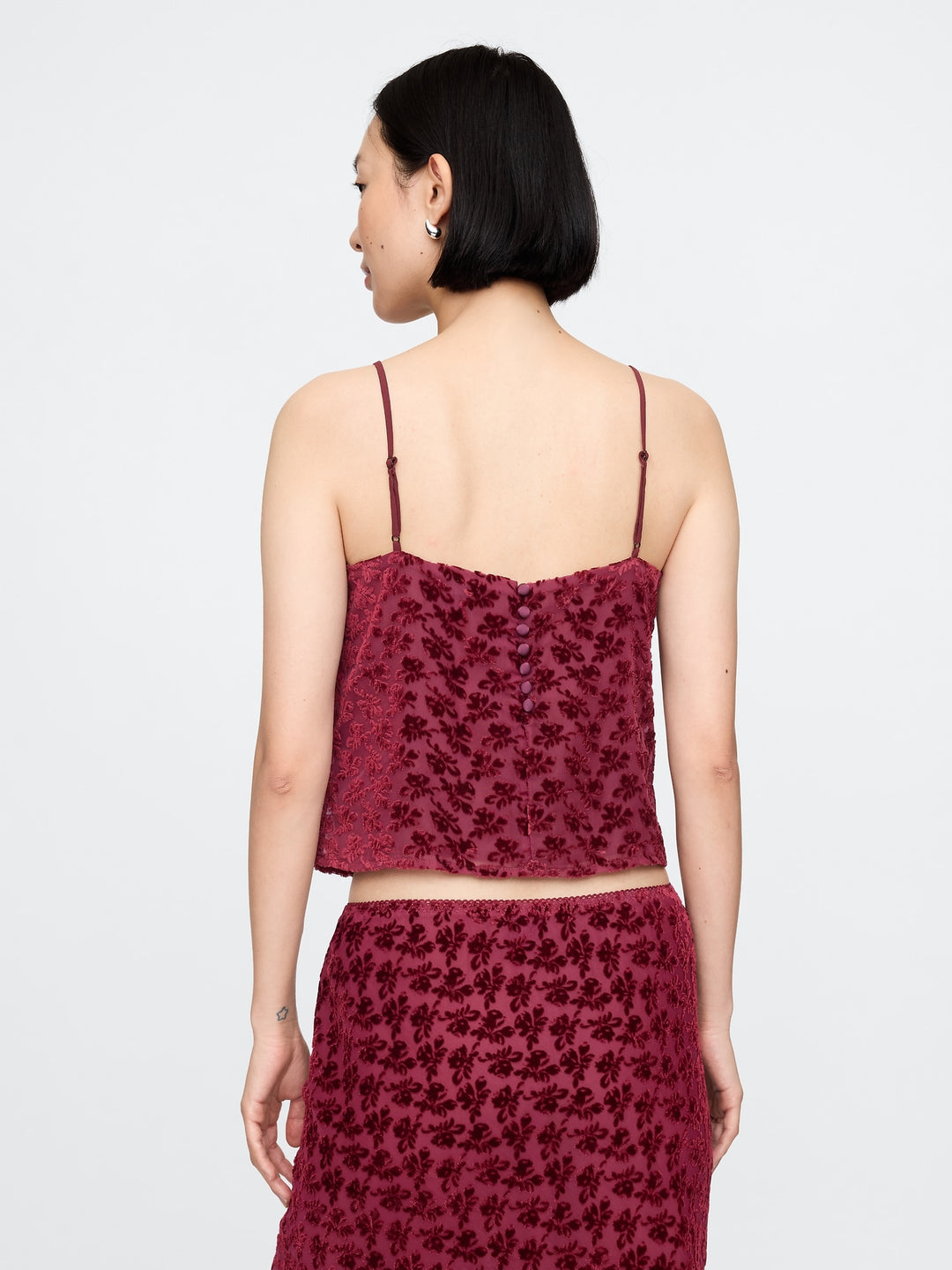 Gap Burnout Velvet Cropped Cami