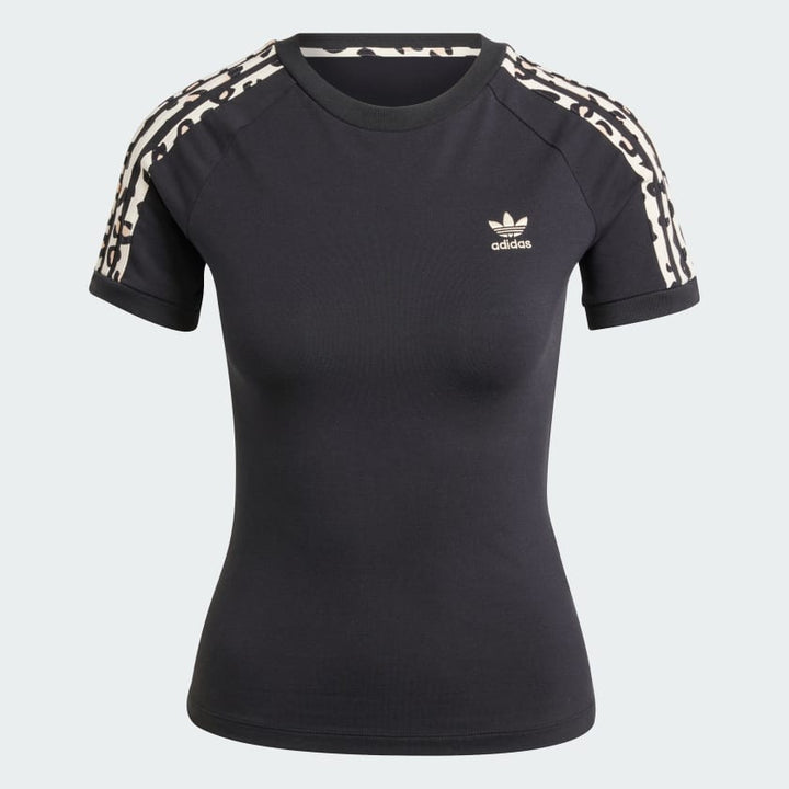 Adidas Leopard 3-Stripes Tee