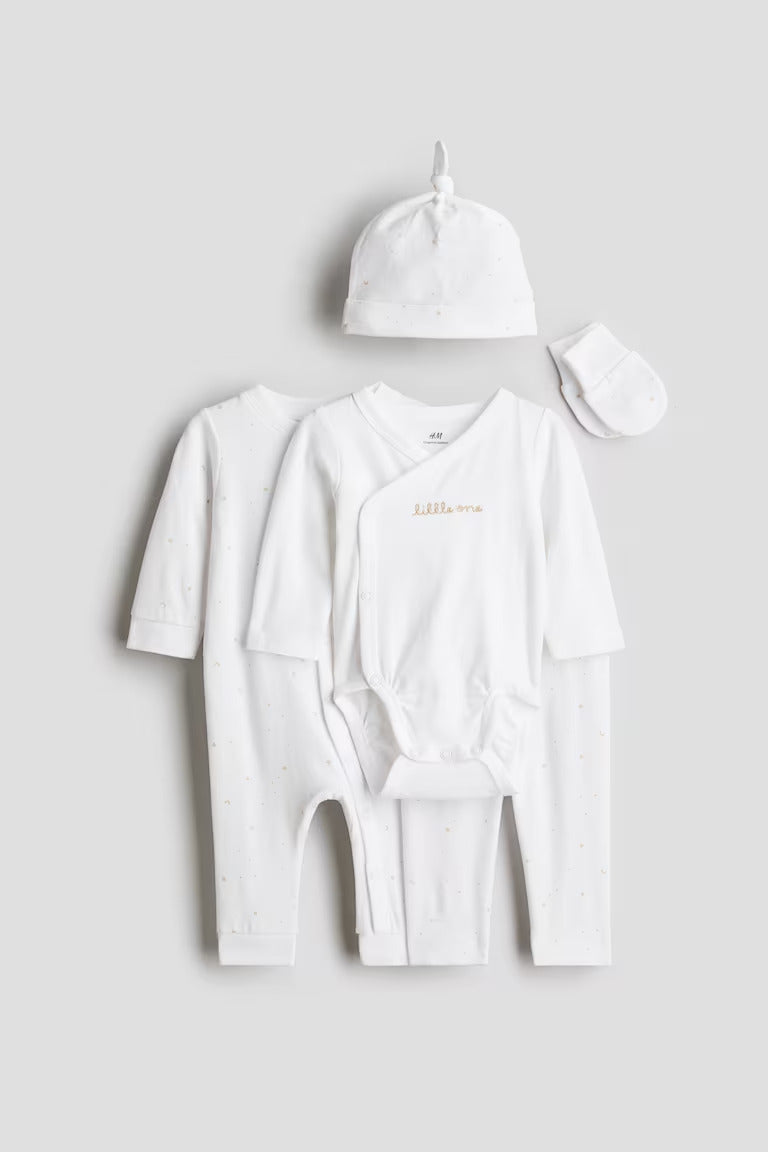 H&M 5-PIECE COTTON JERSEY GIFT SET