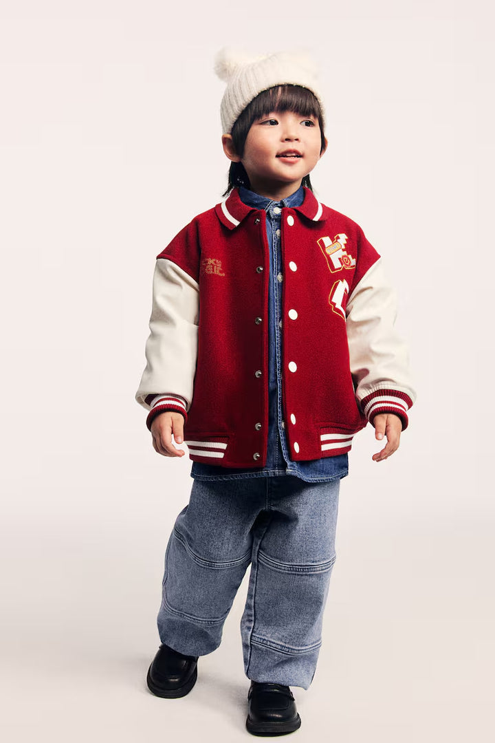 H&M BASEBALL JACKET WITH COLLAR