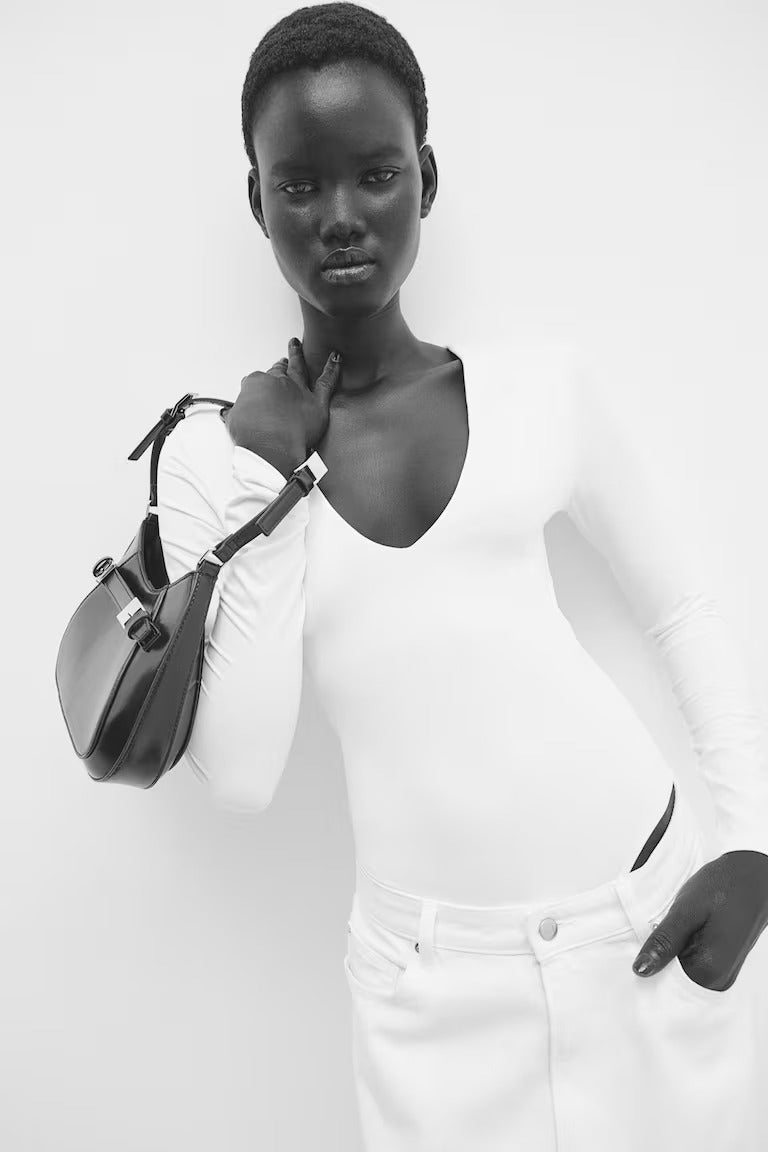 H&M STRAP-DETAIL SHOULDER BAG