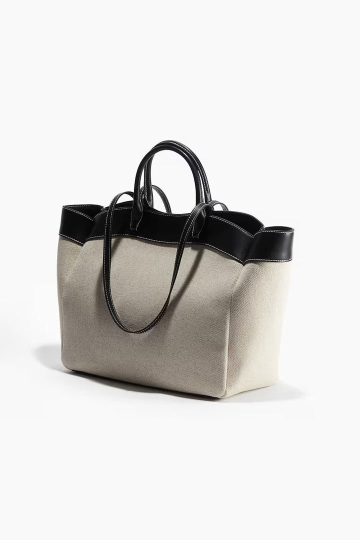 H&M CANVAS SHOPPER