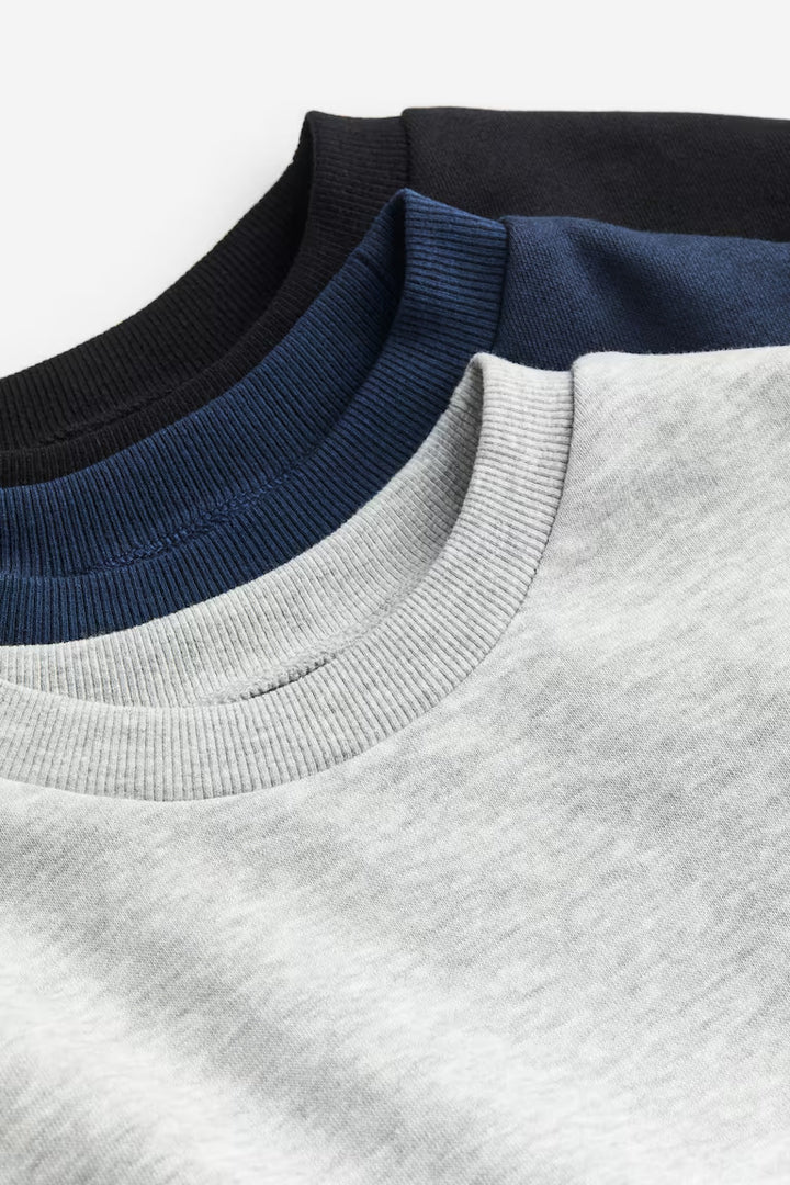 H&M 3-PACK SWEATSHIRTS
