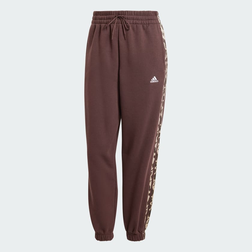 Adidas Essentials 3-Stripes Animal-Print 7/8 Pants