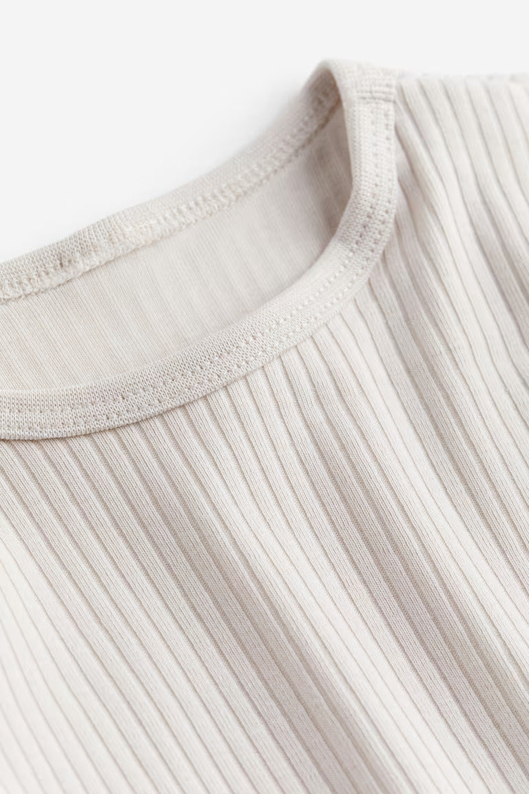 H&M RIBBED COTTON SET