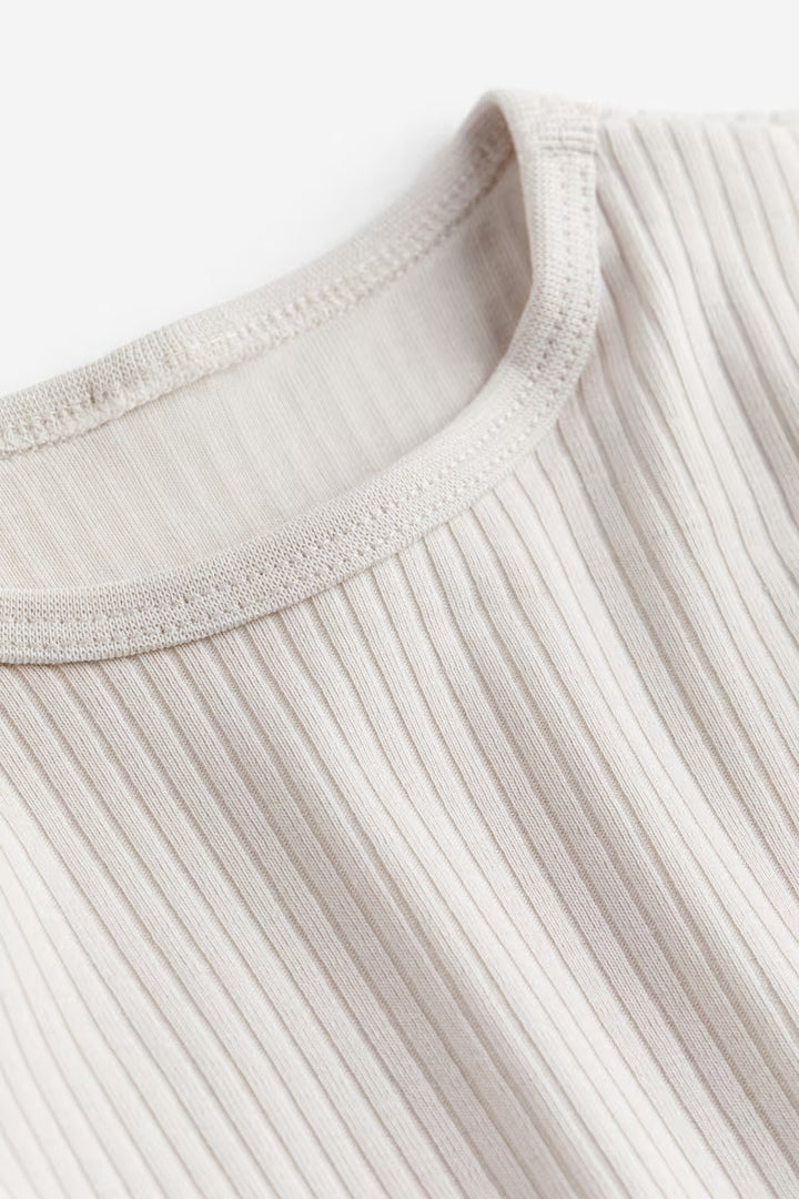 H&M RIBBED COTTON SET