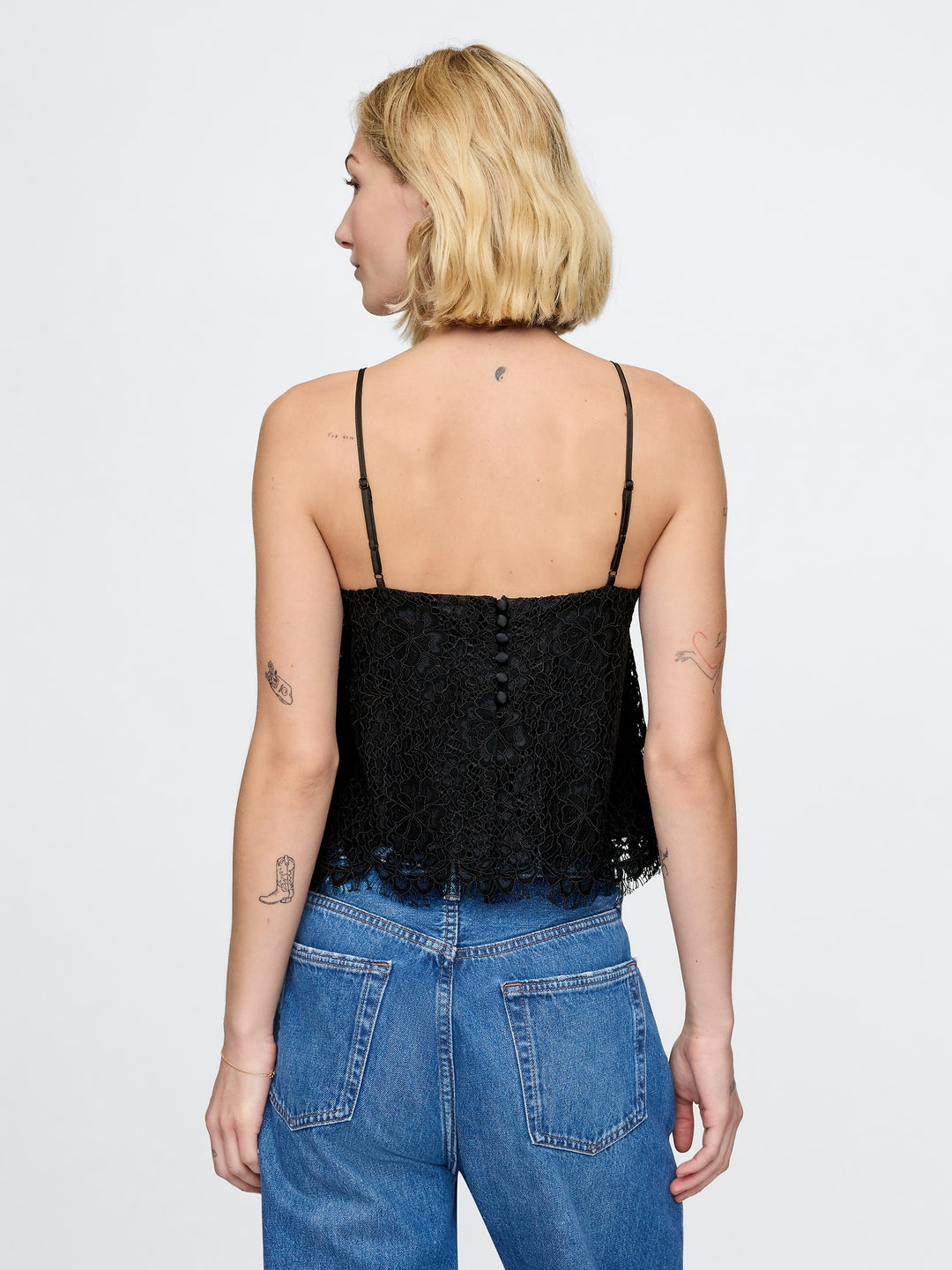 Gap Lace Satin Shell Cami