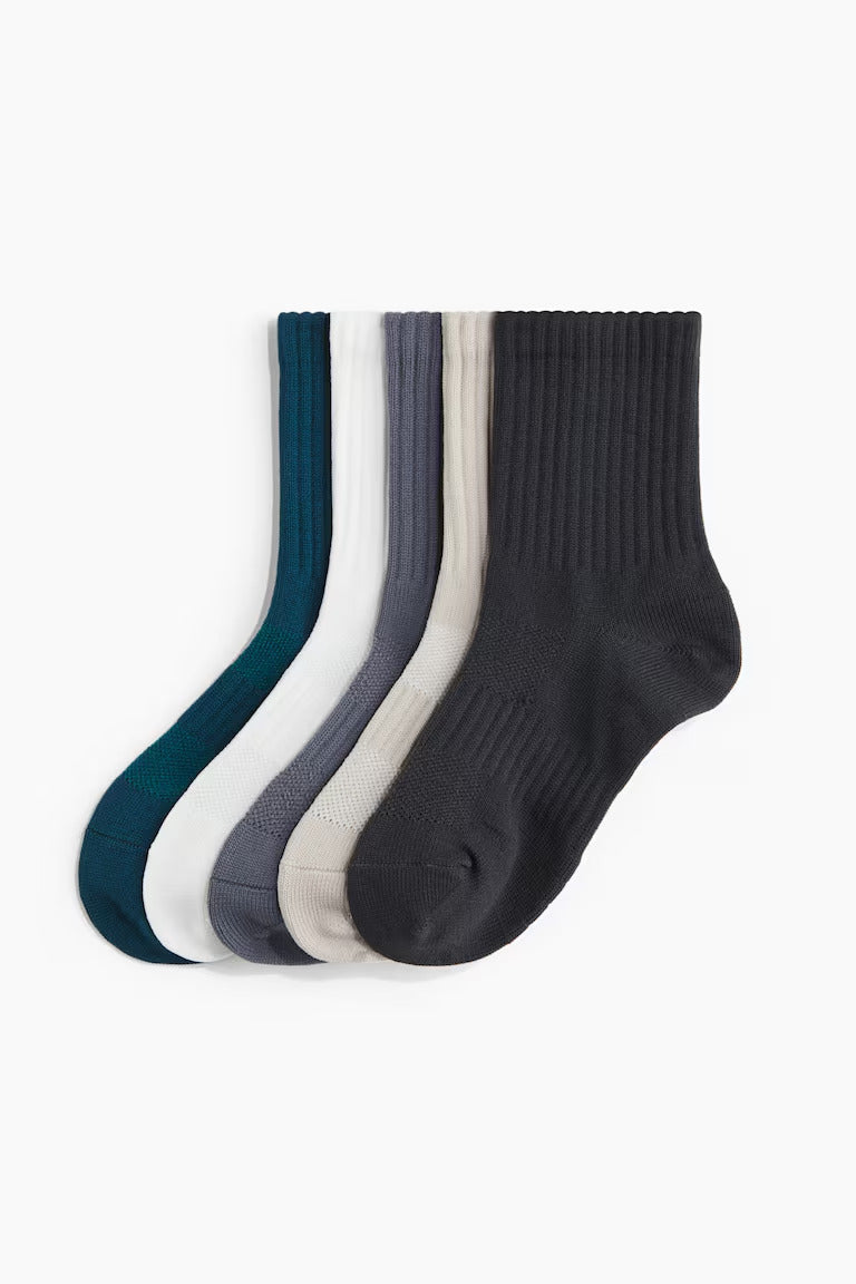 H&M 5-PACK SPORTS SOCKS WITH DRYMOVE™